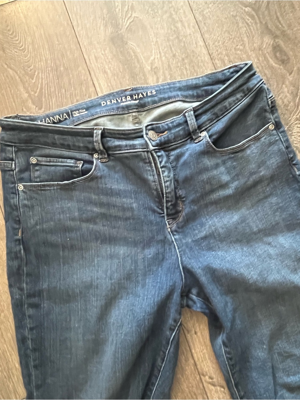 Denver Hayes Hanna High-Rise Jeans - Dark Indigo sz 10
